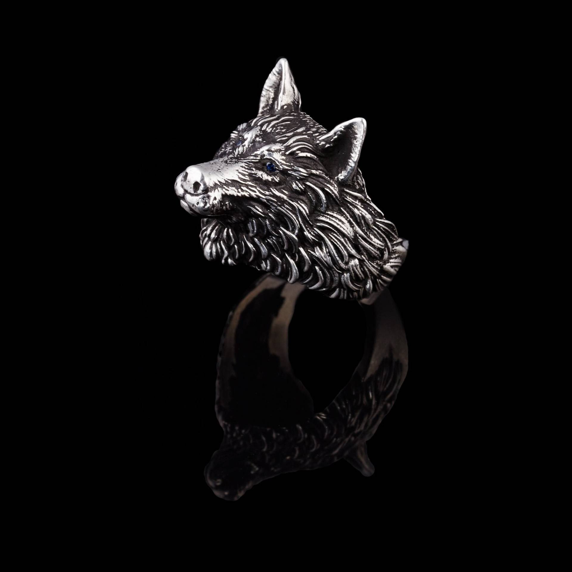 Wolf Silber Ring, Schmuck, Oxidierter Ring Für Männer, Einzigartige Tier Kopf Gravierte Benutzerdefinierte Ehemann Geschenk Wolf Silber Ring, Schmuck, Oxidierter Ring Für Männer, Einzigartige Tier Kopf Gravierte Benutzerdefinierte Ehemann Geschenk von ByAynalJewelry