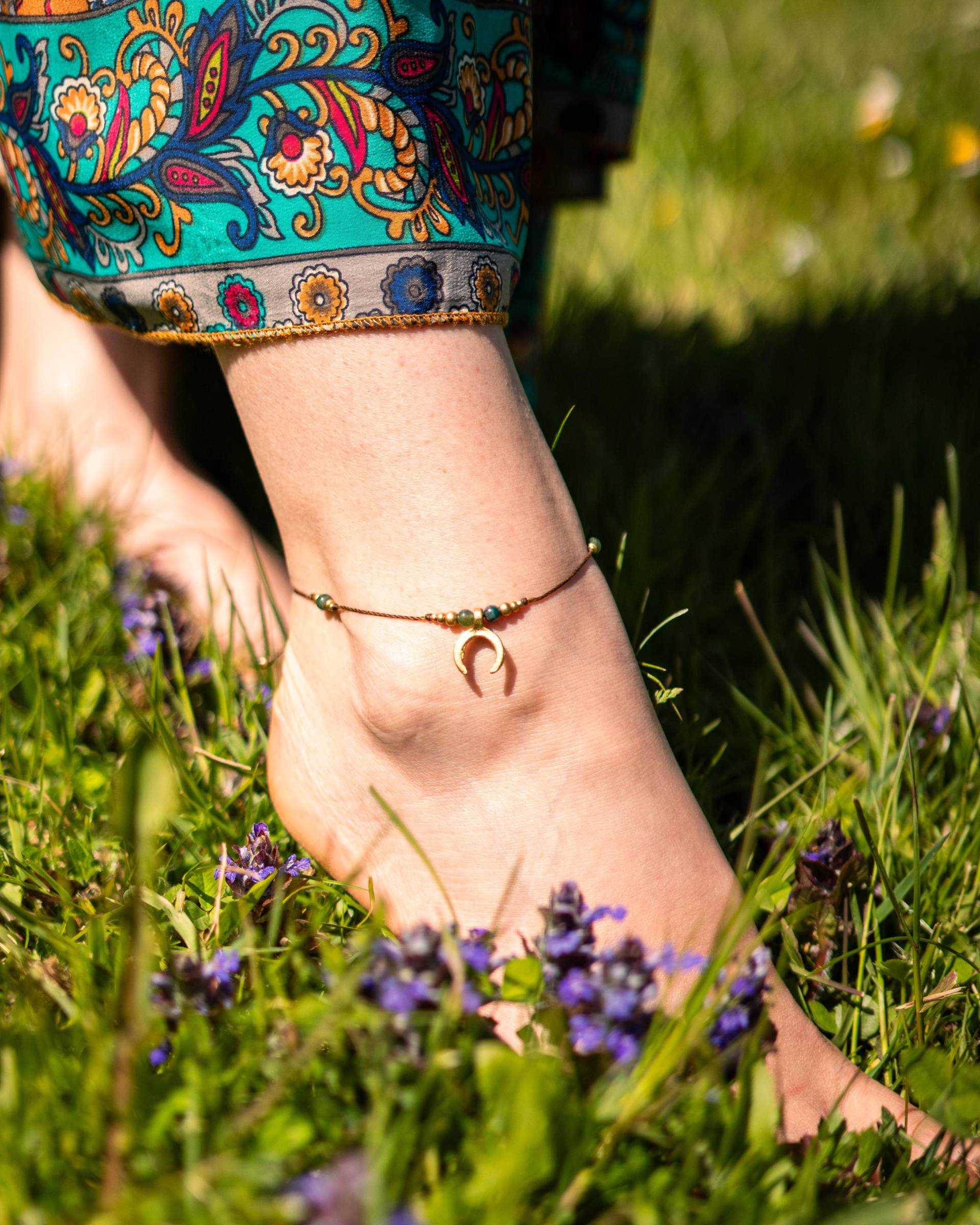 Chandra Fußkettchen Makramee Chandra Fußkettchen Makramee von ByGandhari