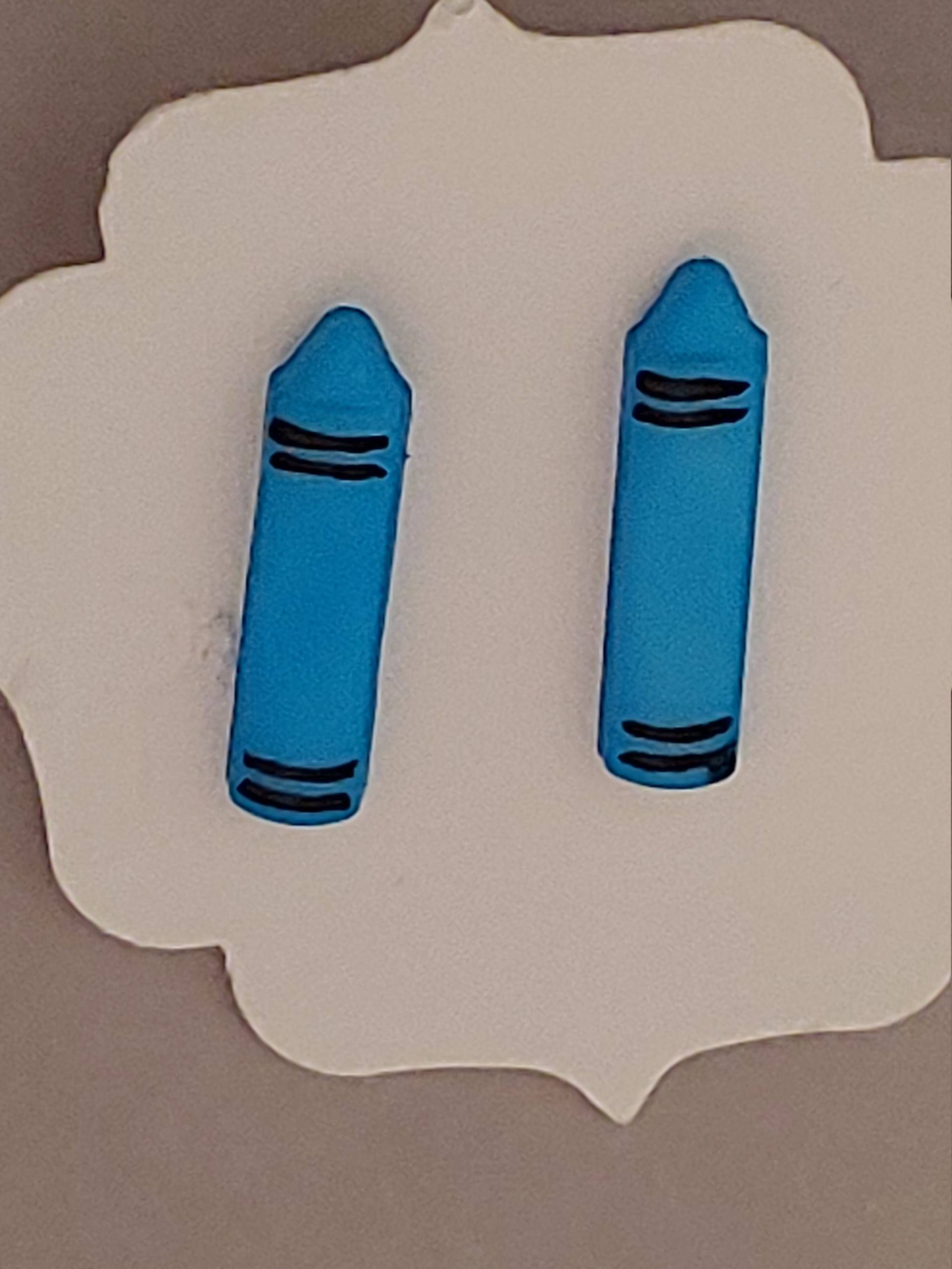 Buntstift-Ohrringe - Hypoallergen Kunststoff Beiträge Buntstift-Ohrringe - Hypoallergen Kunststoff Beiträge von ByHeatherJewelryCo