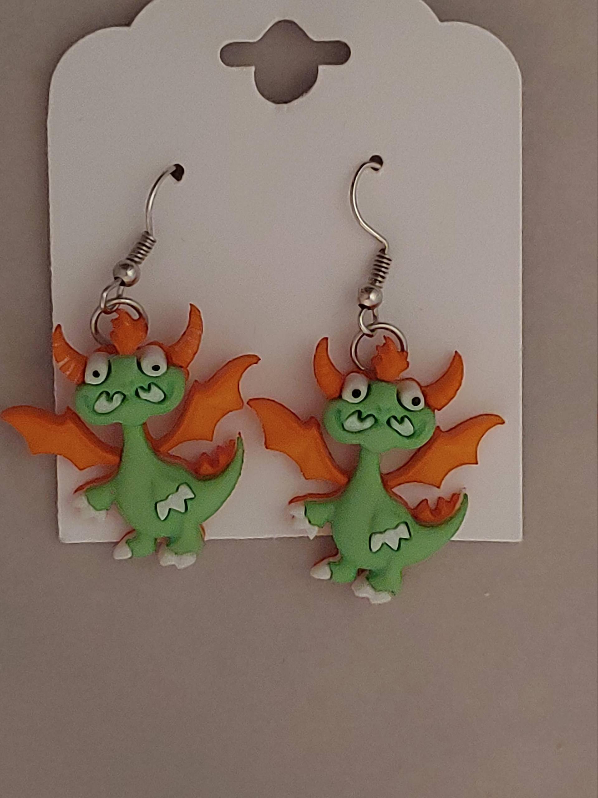 Drachenohrringe Drachenohrringe von ByHeatherJewelryCo