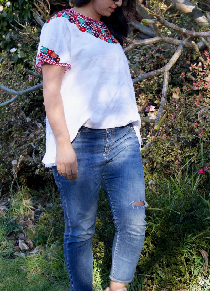 Boho Chic, Weißes Top, Baumwoll Top, Sommer Besticktes Chic Boho Chic, Weißes Top, Baumwoll Top, Sommer Besticktes Chic von ByIndianRose
