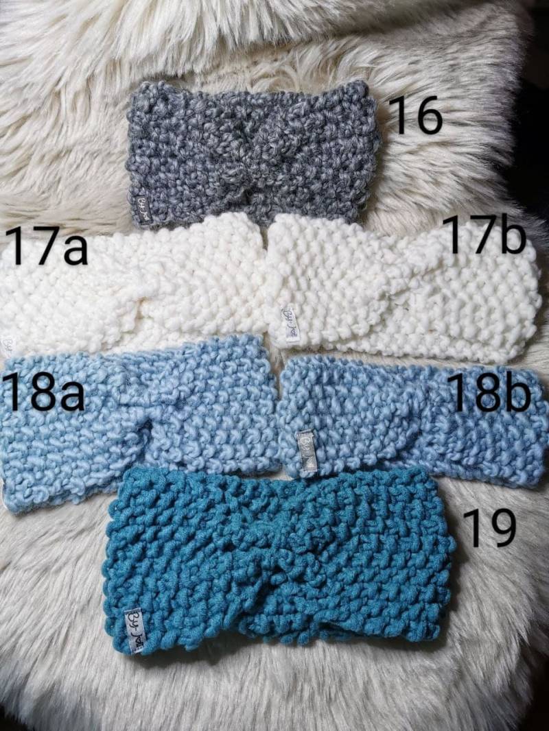 stirnband Damen Perlmuster | Wolle Handgestrickt Verschiedene Farben von ByJoliHandmade