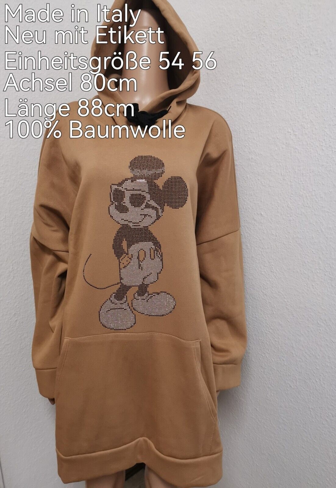Mickey Mouse Glitzer Kapuzen Pullover Größe 54 56 Mickey Mouse Glitzer Kapuzen Pullover Größe 54 56 von ByKleiderstubeNixxs