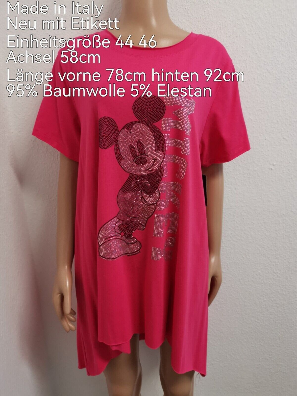 Mickey Mouse Glitzer Longshirt Größe 44-46 Mickey Mouse Glitzer Longshirt Größe 44-46 von ByKleiderstubeNixxs