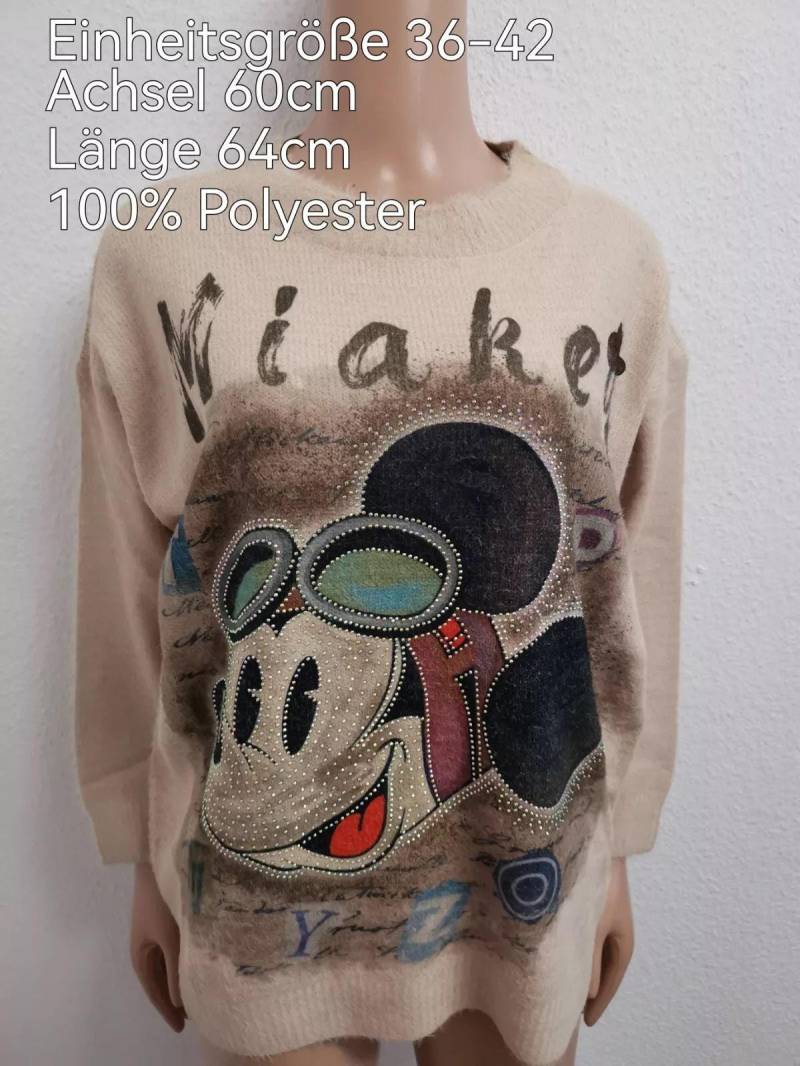 Mickey Mouse Glitzer Pullover Größe 36-42 Einheitsgröße von ByKleiderstubeNixxs