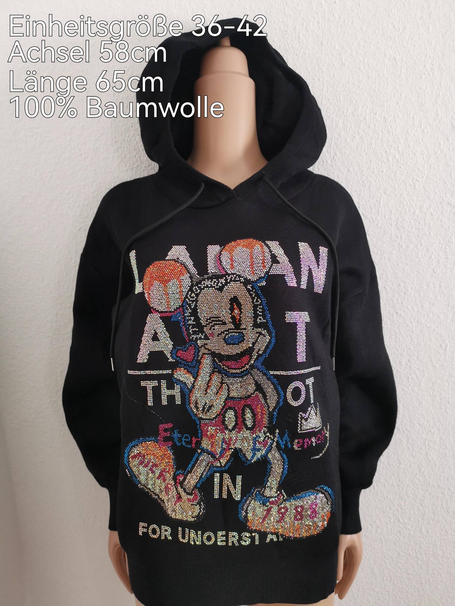 Mickey Mouse Glitzer Pullover Größe 36-42 Einheitsgröße von ByKleiderstubeNixxs