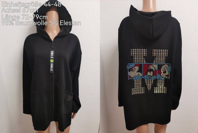 Mickey Mouse Glitzer Übergangsjacke Größe 44-48 von ByKleiderstubeNixxs
