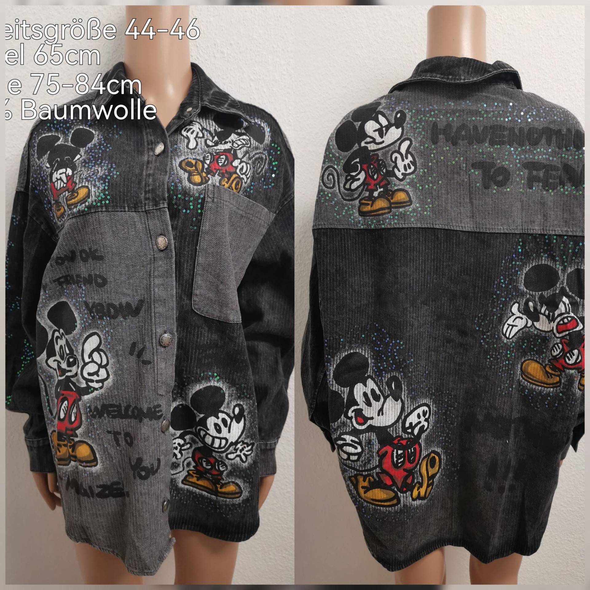 Mickey Mouse Hemdjacke Größe 44-46 Mickey Mouse Hemdjacke Größe 44-46 von ByKleiderstubeNixxs