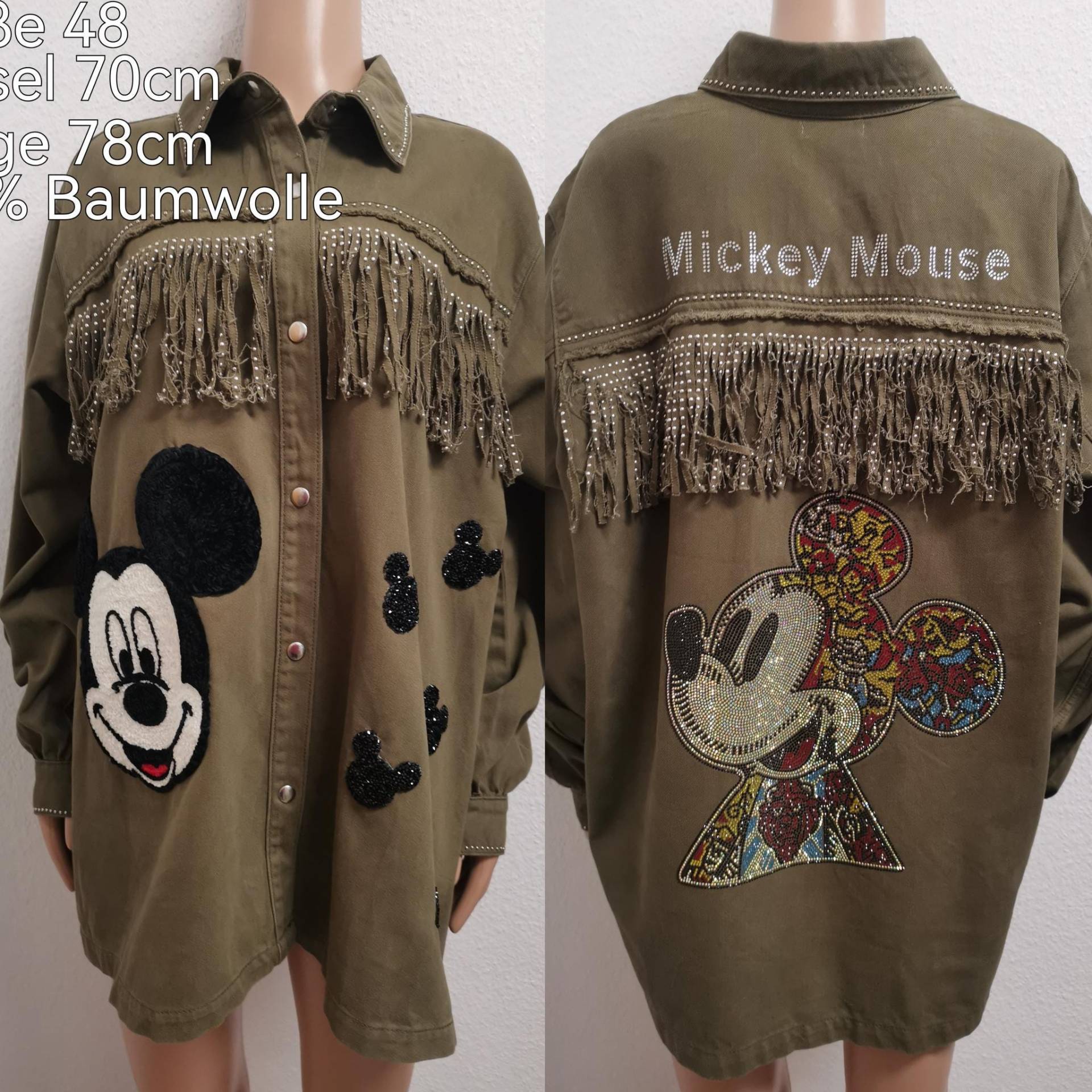 Mickey Mouse Jeansjacke Größe 48 Mickey Mouse Jeansjacke Größe 48 von ByKleiderstubeNixxs