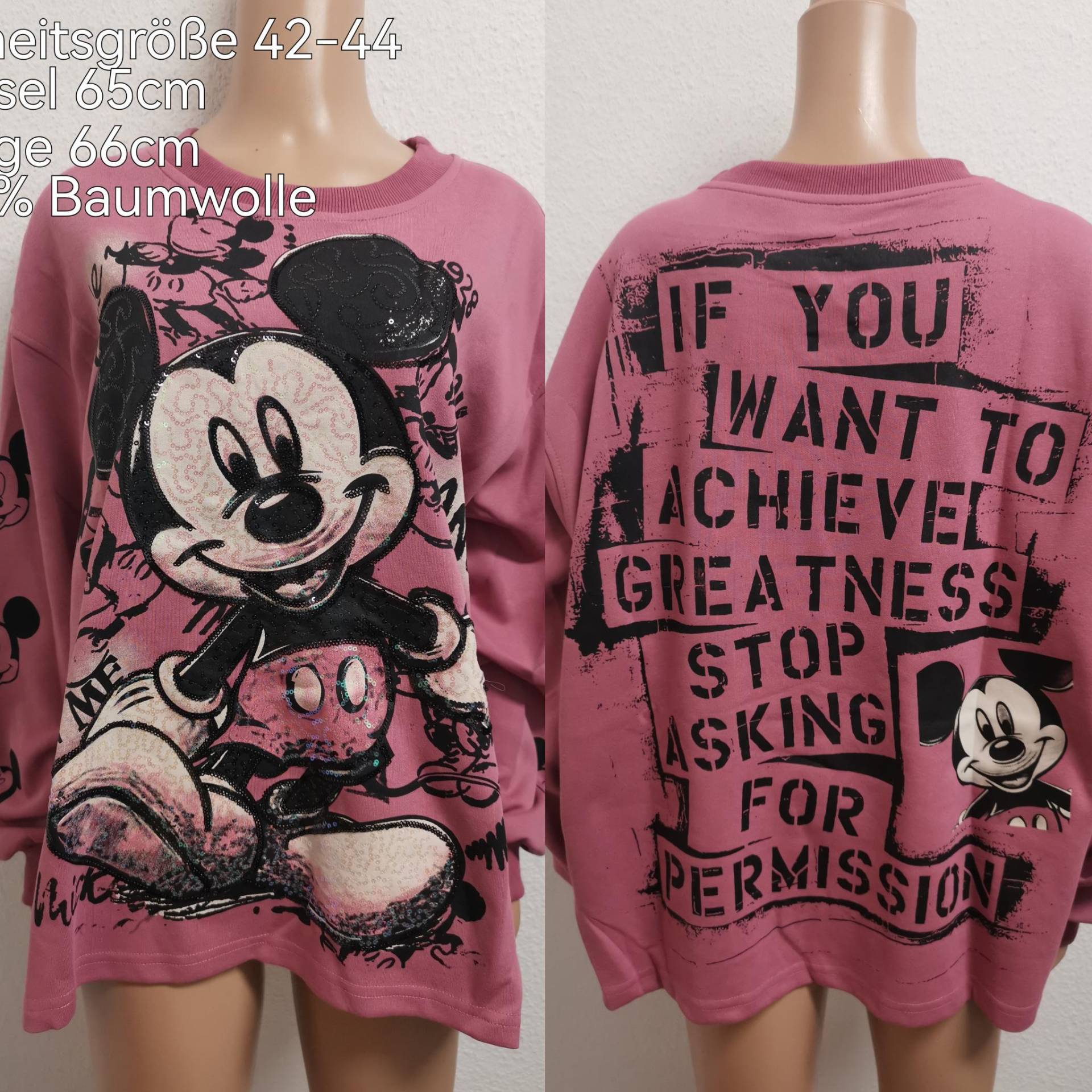Mickey Mouse Pullover Größe 42-44 Mickey Mouse Pullover Größe 42-44 von ByKleiderstubeNixxs