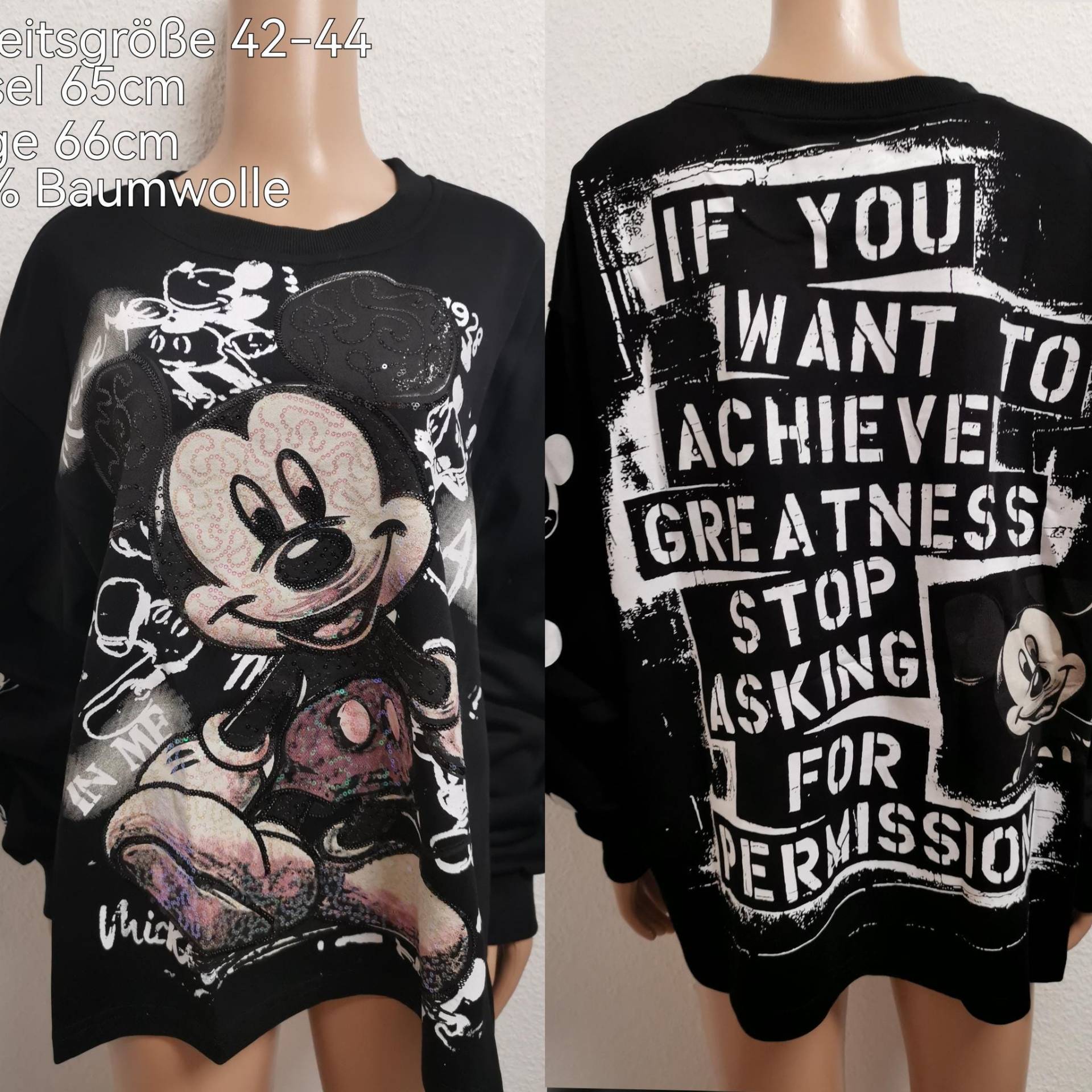 Mickey Mouse Pullover Größe 42-44 Mickey Mouse Pullover Größe 42-44 von ByKleiderstubeNixxs