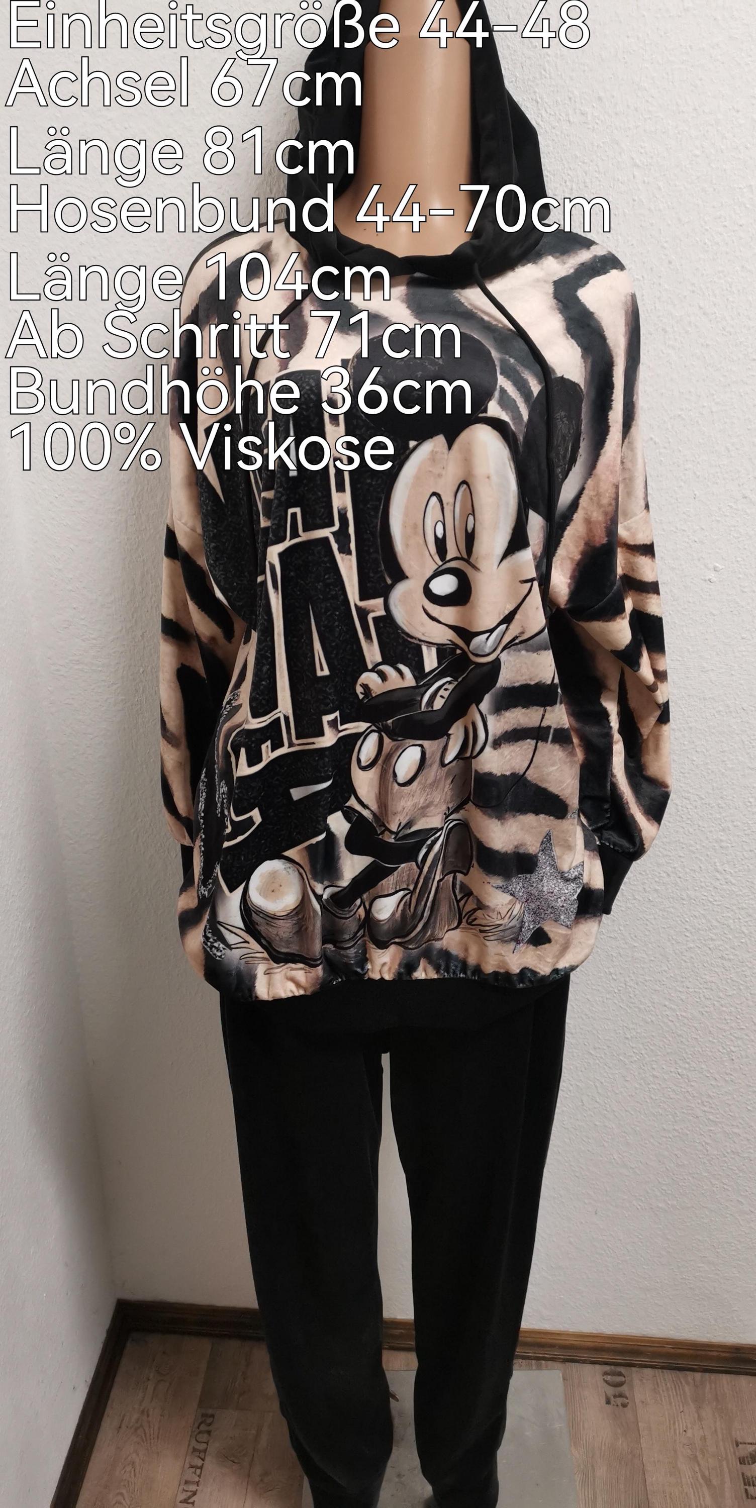 Mickey Mouse Samt Jogginganzug Größe 44-48 von ByKleiderstubeNixxs