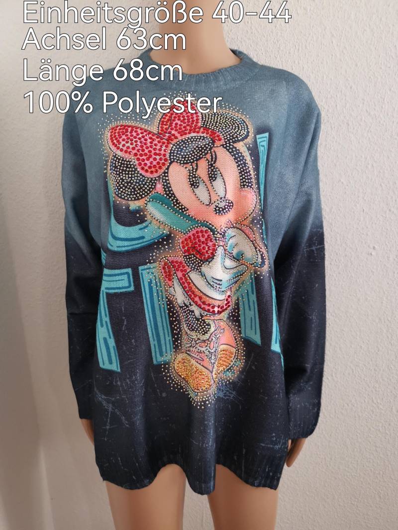 Minnie Mouse Glitzer Pullover Größe 40-44 Einheitsgröße von ByKleiderstubeNixxs