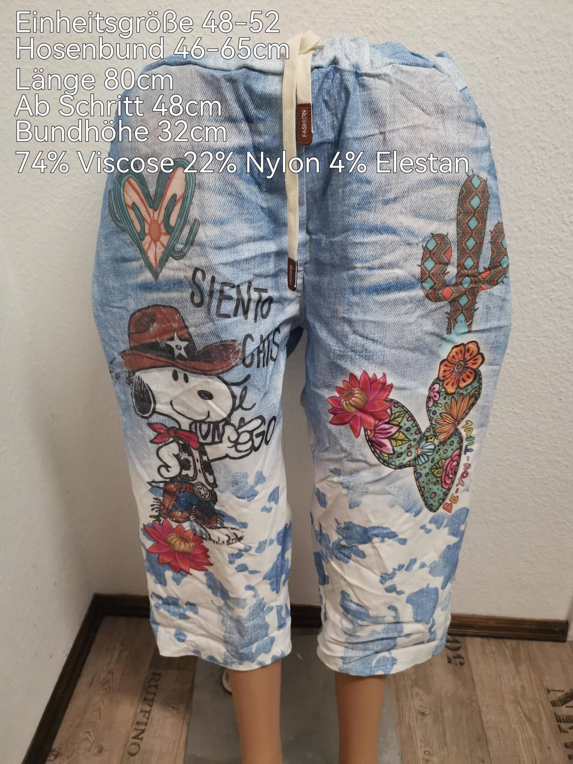 Snoopy Capri Hose Größe 46-50 Einheitsgröße Snoopy Capri Hose Größe 46-50 Einheitsgröße von ByKleiderstubeNixxs