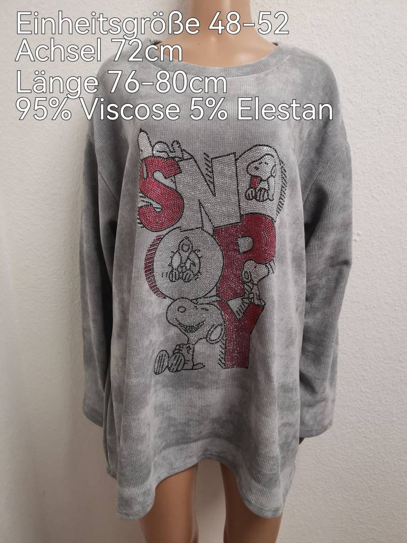 Snoopy Glitzer Pullover Größe 48-52 von ByKleiderstubeNixxs