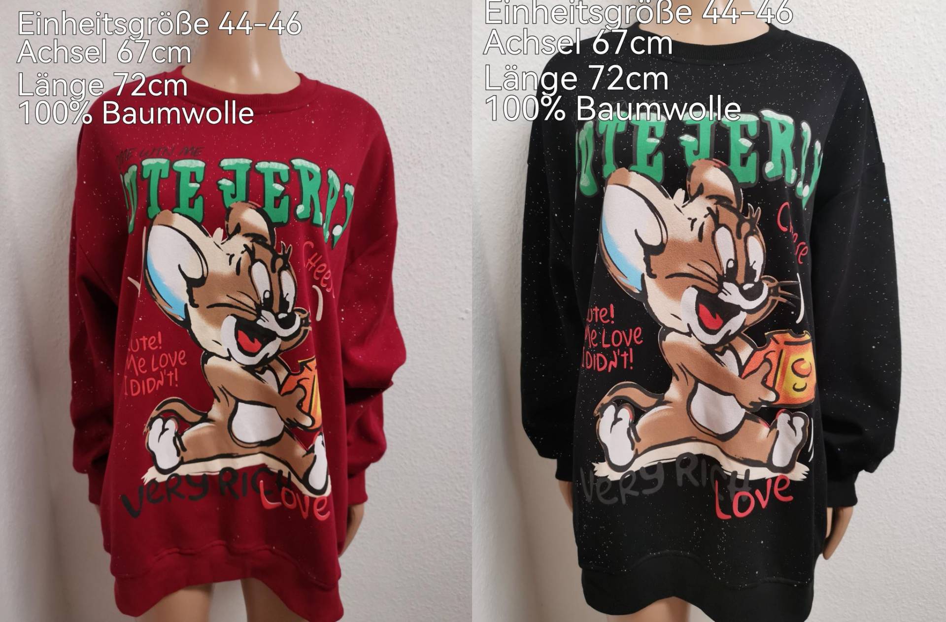 Tom & Jerry Pullover Größe 44-46 Tom & Jerry Pullover Größe 44-46 von ByKleiderstubeNixxs