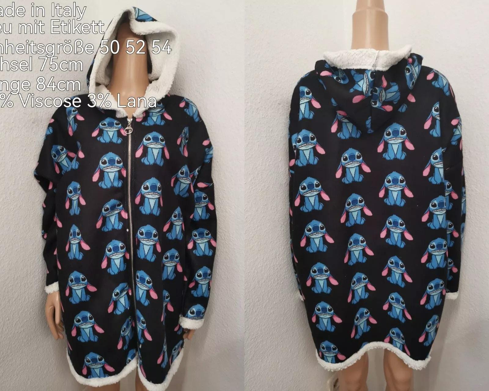 stitch Gefütterte Jacke Größe 50-54 von ByKleiderstubeNixxs