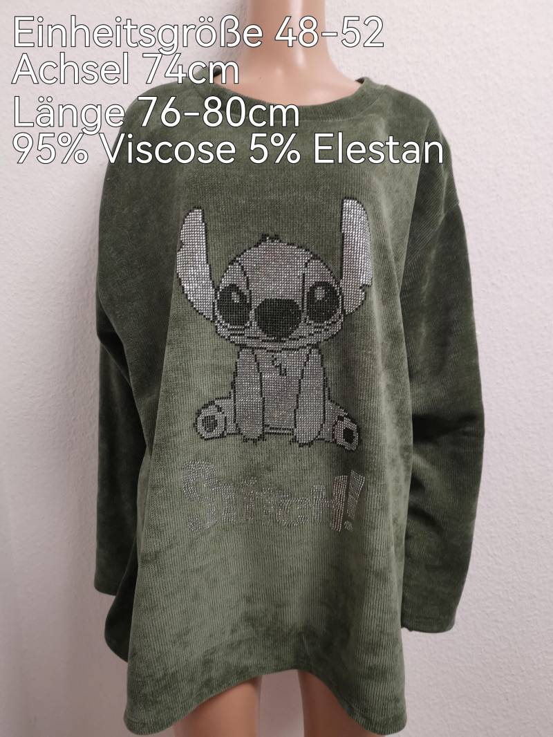 stitch Glitzer Pullover Größe 48-52 von ByKleiderstubeNixxs