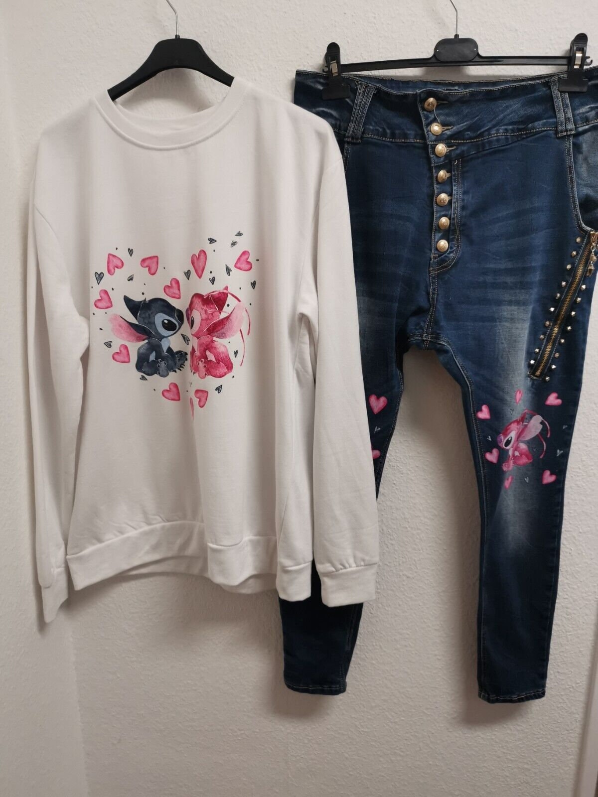 stitch Zweiteiler Jeanshose Mit Pullover Größe 40 stitch Zweiteiler Jeanshose Mit Pullover Größe 40 von ByKleiderstubeNixxs
