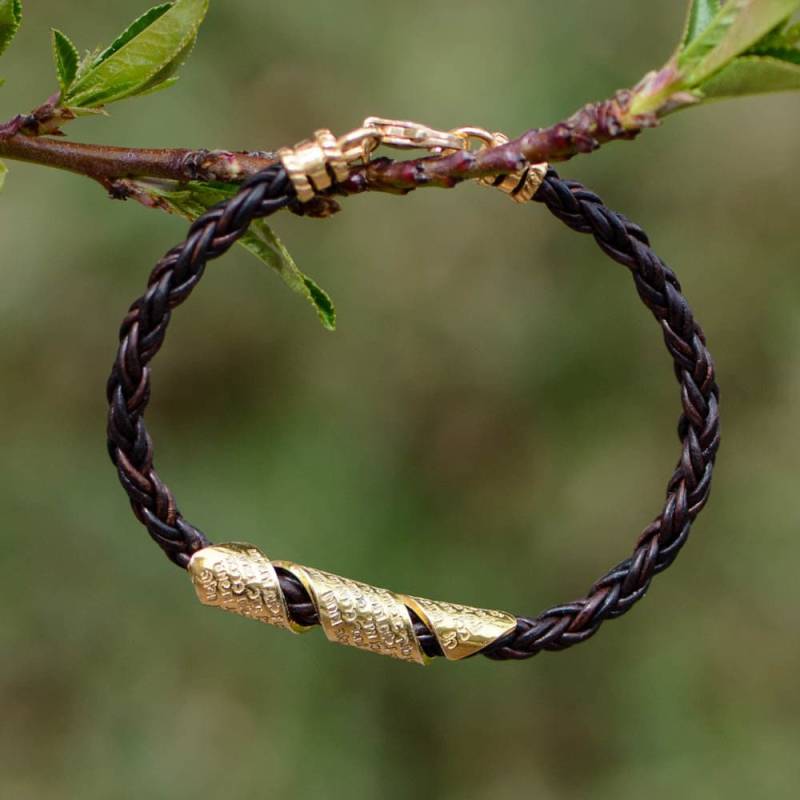 Travaler's Prayer/Tfilat Harderech Armband 24K Gold Getaucht Travaler's Prayer/Tfilat Harderech Armband 24K Gold Getaucht von ByLiad