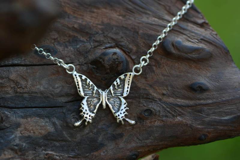 sterling Silber Schmetterling Halskette 2 sterling Silber Schmetterling Halskette 2 von ByLiad