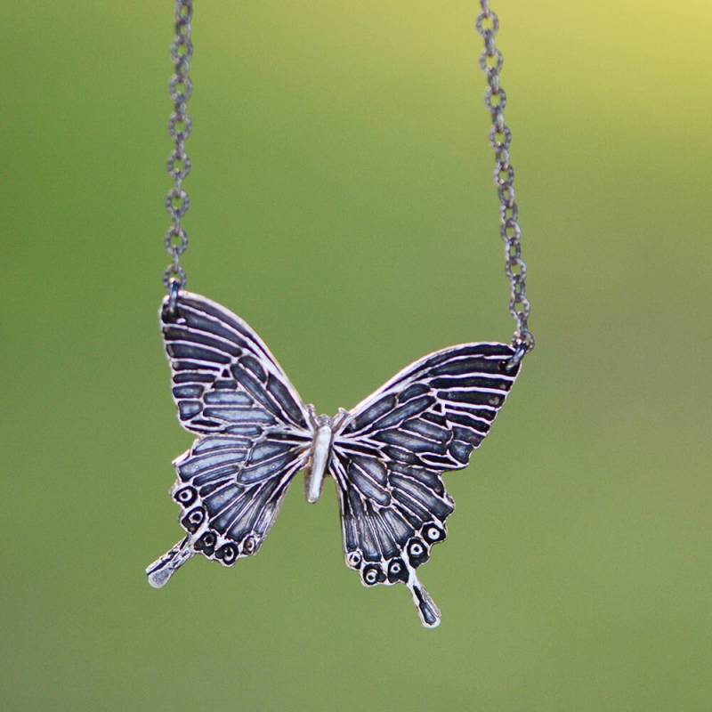 sterling Silber Schmetterling Halskette 4 sterling Silber Schmetterling Halskette 4 von ByLiad