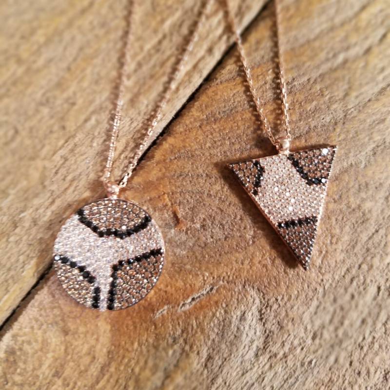 Handgefertigte Massive 925 Sterling Silber Runde Leopard Halsketten von ByLivRich