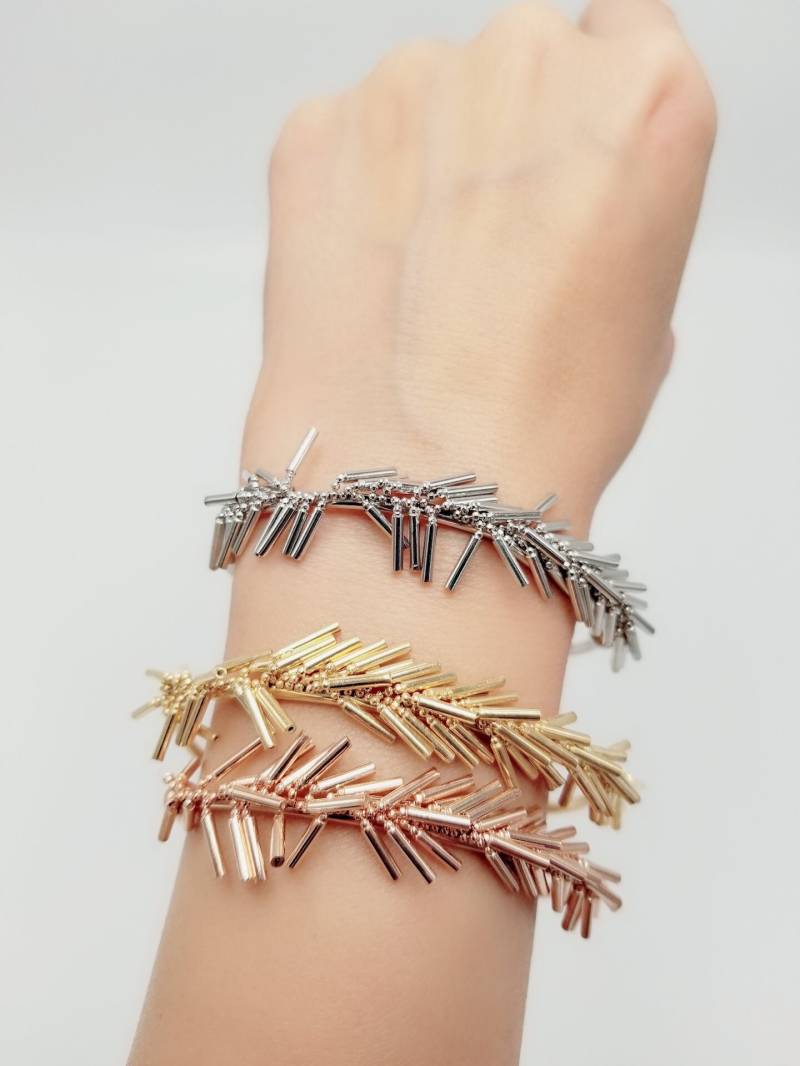 Stachelschwein Armband Verstellbar Armreif | 925 Sterling Silber von ByLivRich