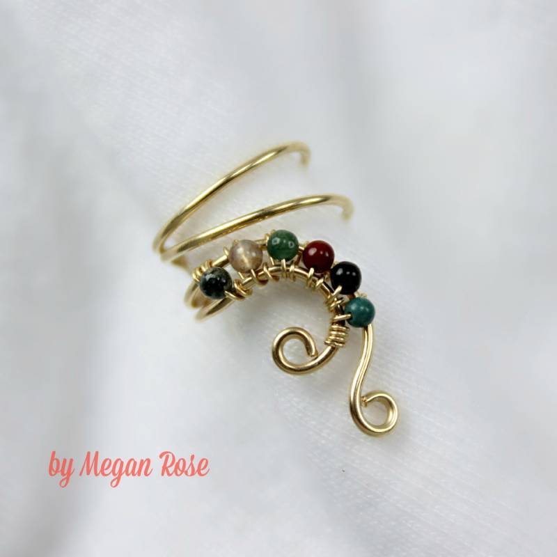 Jaspis-Ohr-Manschette Jaspis-Ohr-Manschette von ByMeganRose