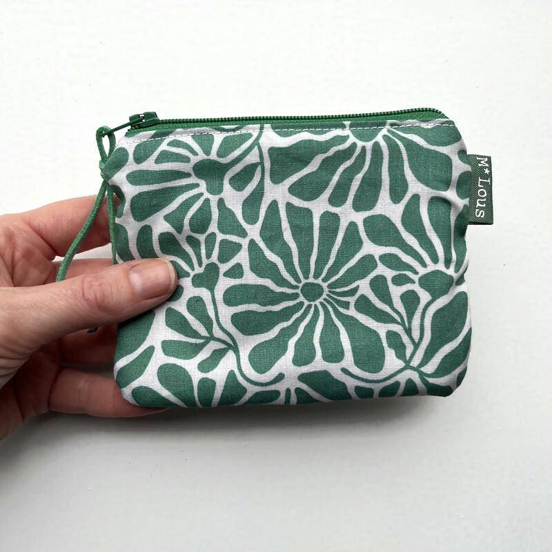 Kleines Grünes Blumen-Portemonnaie, Kleines Portemonnaie, Mini-Kulturbeutel, Retro-Mlous-Reißverschlussbeutel, Minimalistisch Kleines Grünes Blumen-Portemonnaie, Kleines Portemonnaie, Mini-Kulturbeutel, Retro-Mlous-Reißverschlussbeutel, Minimalistisch von ByMlous