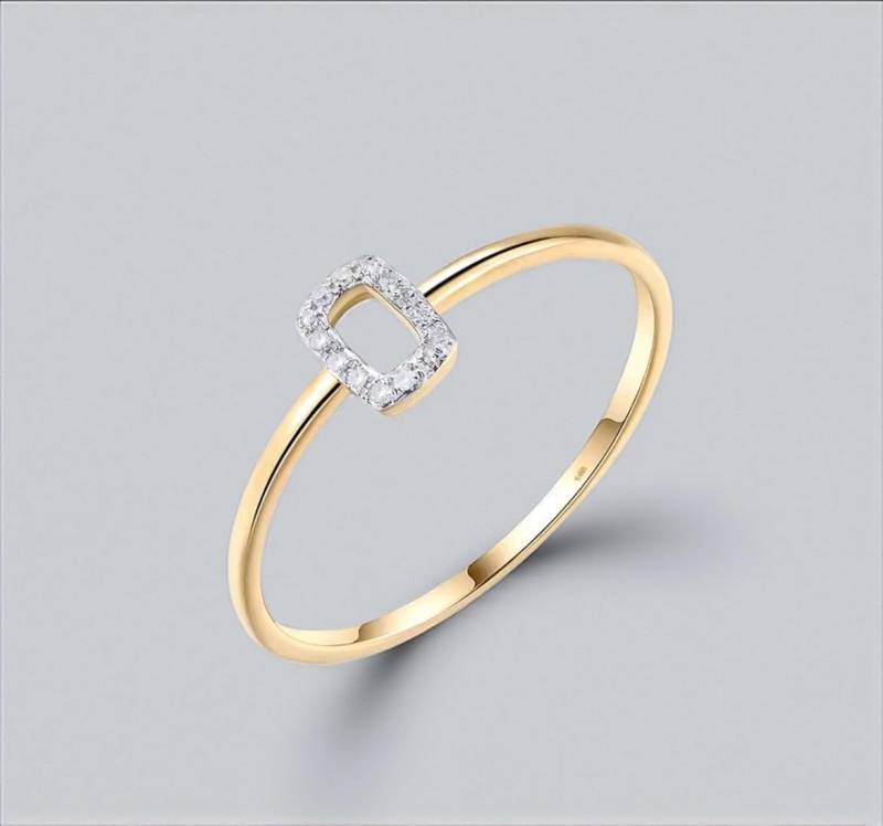 Vistoso 14K Gelbgold Ring Für Frauen Zierlicher Rechteck Diamant, Funkelnder Verlobungs - & Hochzeitsschmuck Vistoso 14K Gelbgold Ring Für Frauen Zierlicher Rechteck Diamant, Funkelnder Verlobungs - & Hochzeitsschmuck von ByMoonJewels