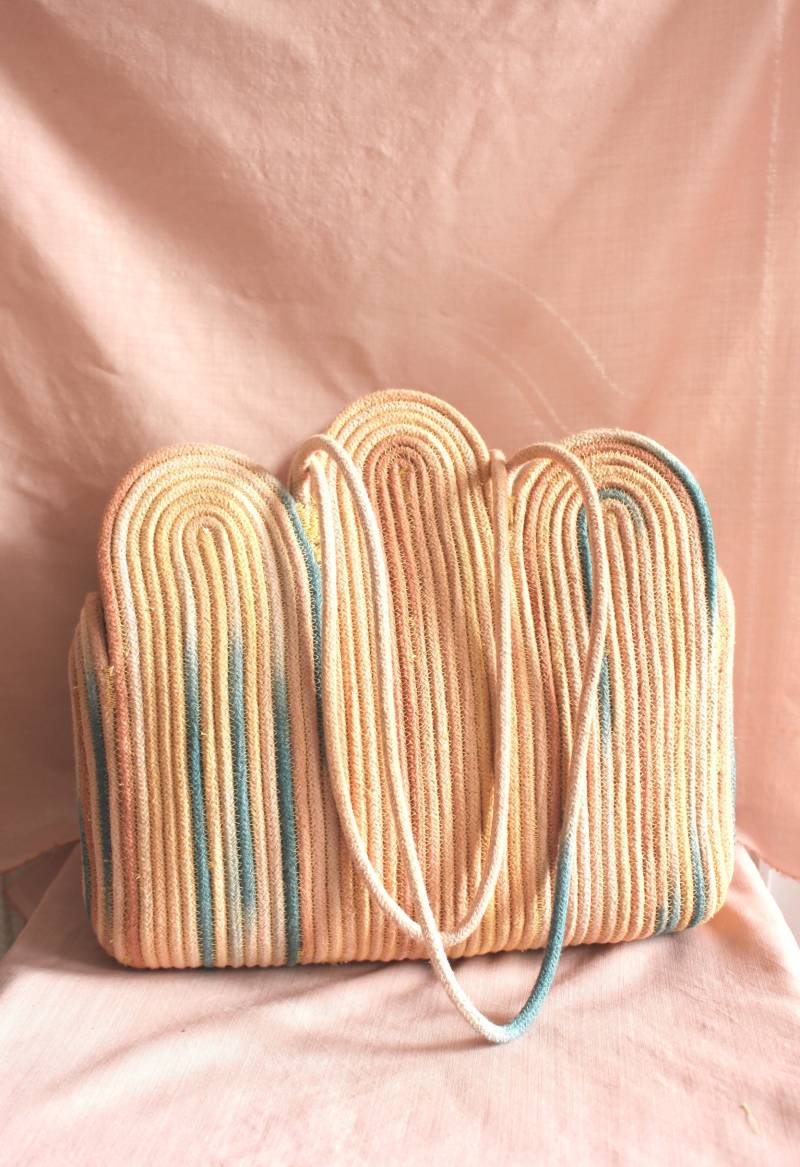 Handgefärbte Bio-Baumwollseil-Schultertasche von ByNCdesign