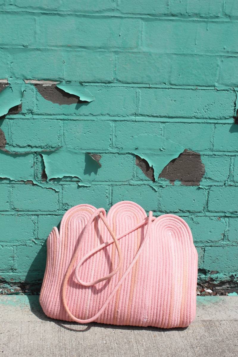 Handgefärbte Bio-Baumwollseil-Schultertasche von ByNCdesign