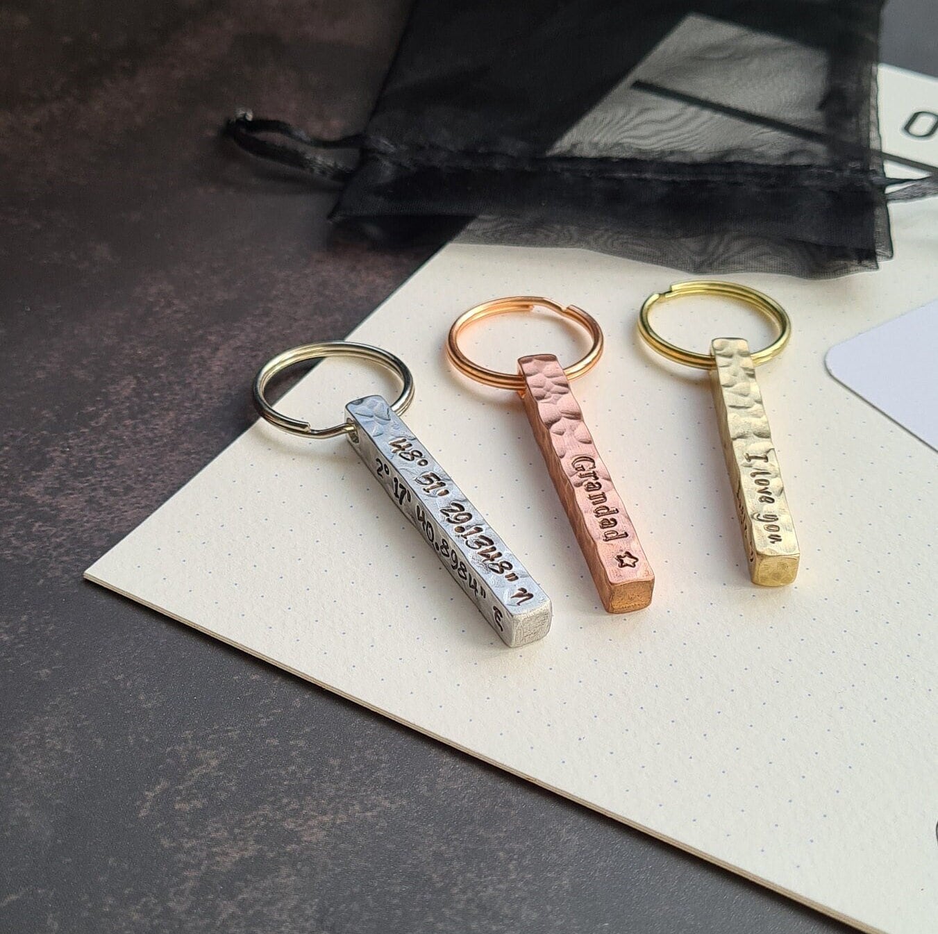 Einzigartiger Personalisierter Schlüsselanhänger Besonders Angefertigt, Geschenk Für Männer, Kupfergeschenk Ihn, Viel Glück, Neues Auto, Neuer Einzigartiger Personalisierter Schlüsselanhänger Besonders Angefertigt, Geschenk Für Männer, Kupfergeschenk Ihn, Viel Glück, Neues Auto, Neuer von ByPricklyPear