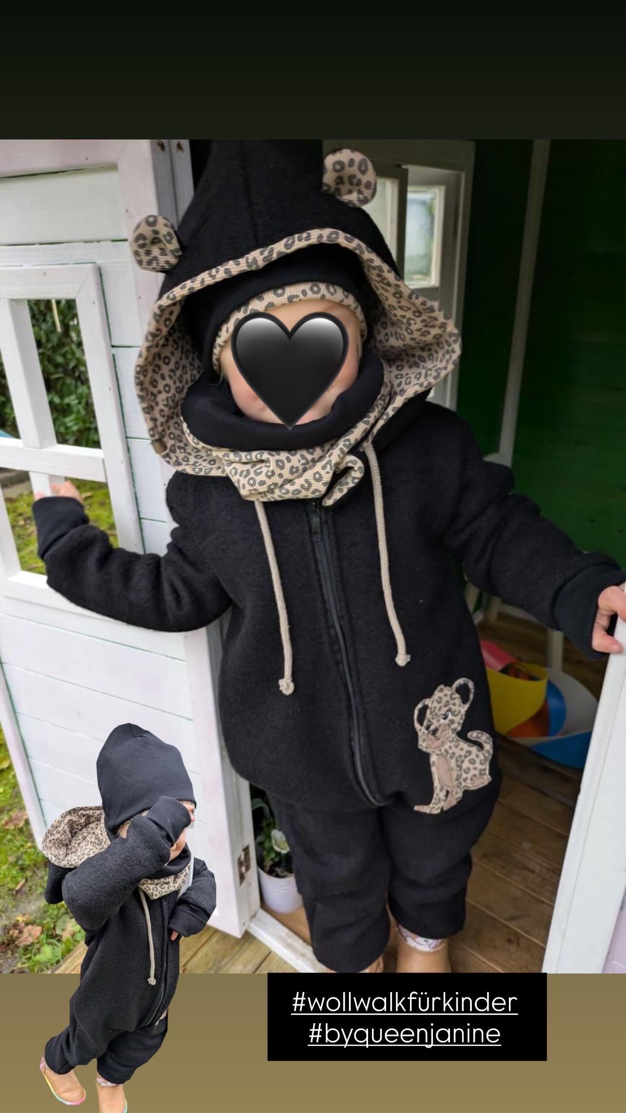 Wollwalk Walkloden Overall Merino Teddy von ByQueenJanine