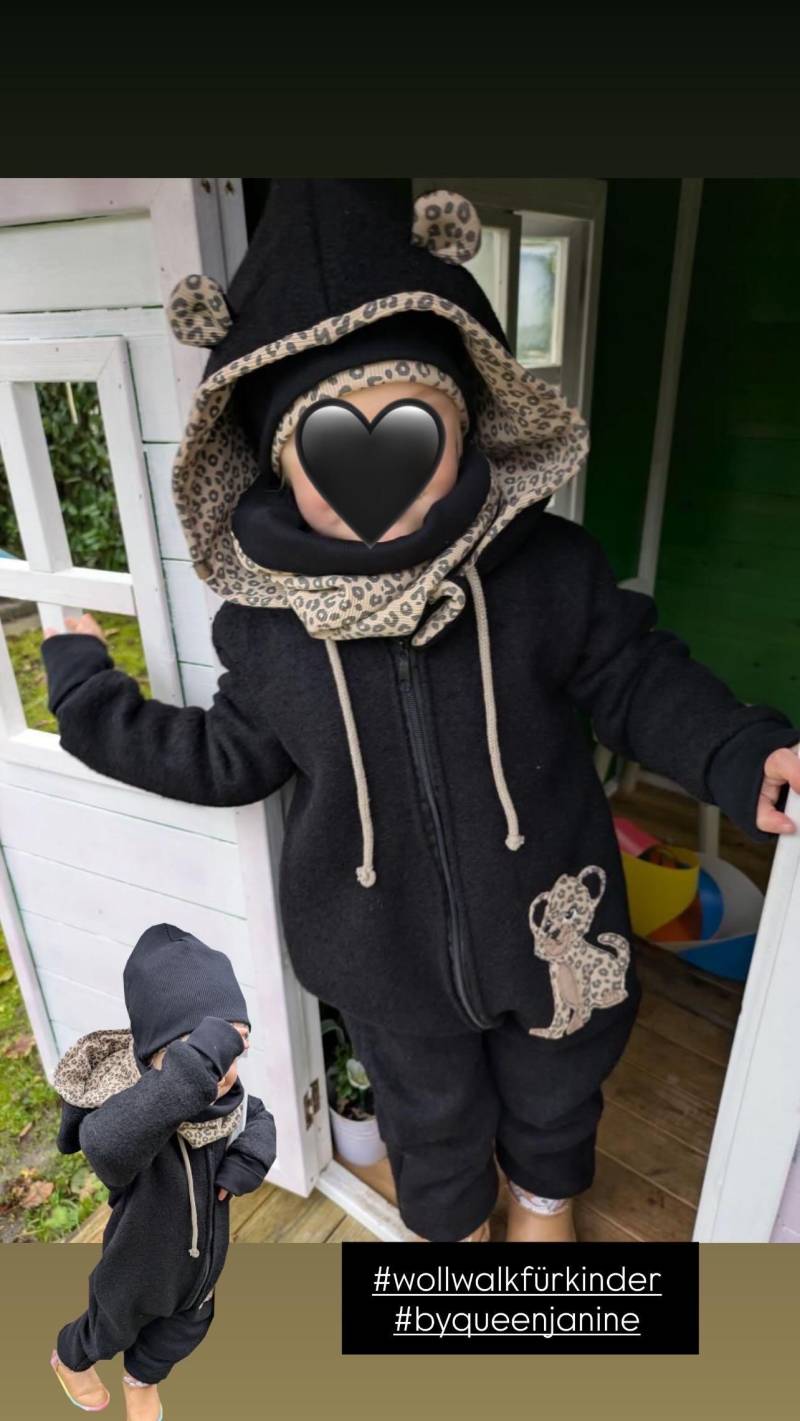 Wollwalk Walkloden Overall Merino Teddy von ByQueenJanine