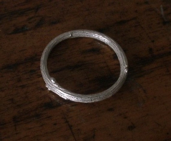 Schlicht Silber Zweig Ring von ByRoseBerlin