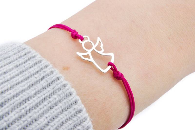 Engel Armband, Sterling Silber Schutzengel Schmuck, Taufgeschenk Für Sie von BySendiJewelry
