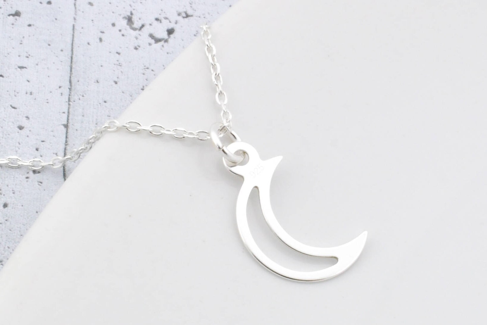 Halbmond Halskette, Sterling Silber Schmuck, Beste Freundin Geburtstagsgeschenk Für Sie von BySendiJewelry