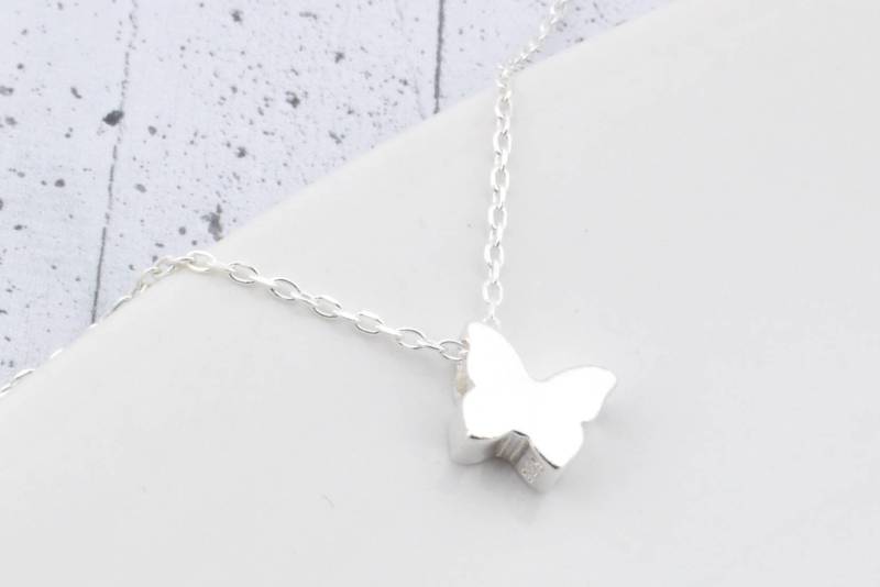 Schmetterling Halskette, Sterling Silber Boho 3D Anhänger, Verlust Schmuck Geschenk Für Sie von BySendiJewelry