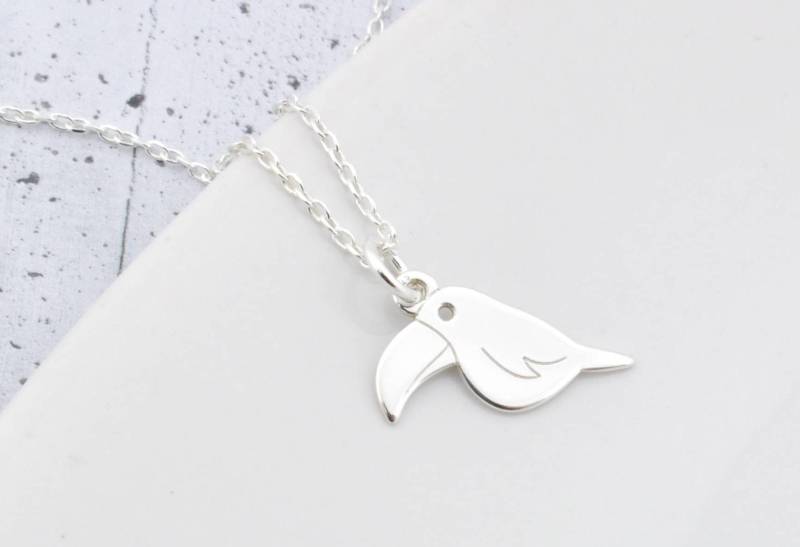 sterling Silber Tukan Halskette, Kleine Vogel Beste Freundin Geburtstag Geschenke Für Sie Kette Schmuck Weihnachtsgeschenk von BySendiJewelry