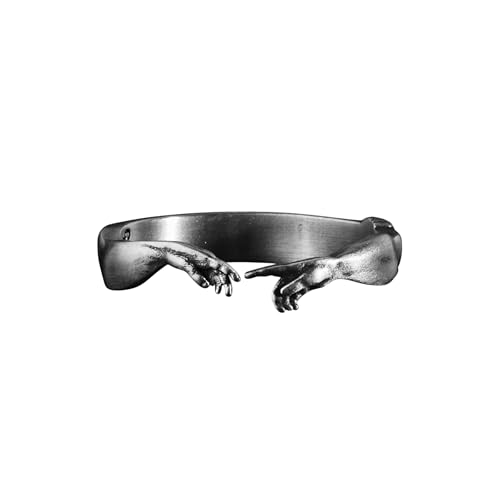 BySilverStone Jewelry – Verstellbarer Ring „Die Erschaffung Adams“ – Ring Des Buches Genesis Aus Sterlingsilber, Michelangelo-Ring, Versprechensring, Renaissance-Kunst, Künstlerischer Ring BySilverStone Jewelry – Verstellbarer Ring „Die Erschaffung Adams“ – Ring Des Buches Genesis Aus Sterlingsilber, Michelangelo-Ring, Versprechensring, Renaissance-Kunst, Künstlerischer Ring von BySilverStone Jewelry