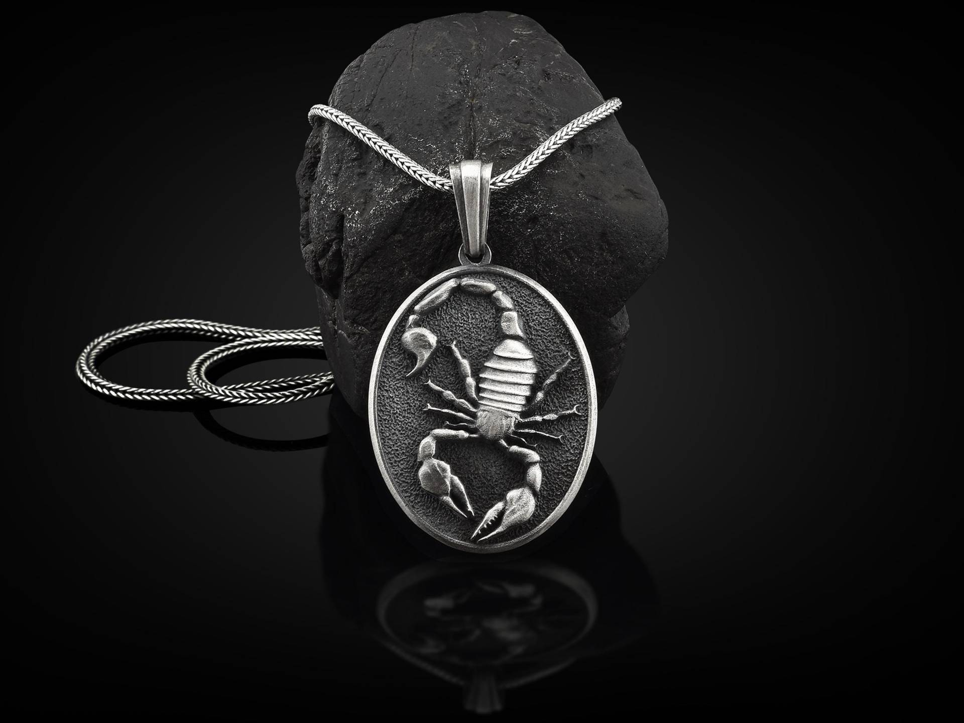 Skorpion Handgefertigte Sterling Silber Männer Charm Halskette, Sternzeichen Schmuck, Anhänger, Horoskop Tier Halskette von BySilverStone