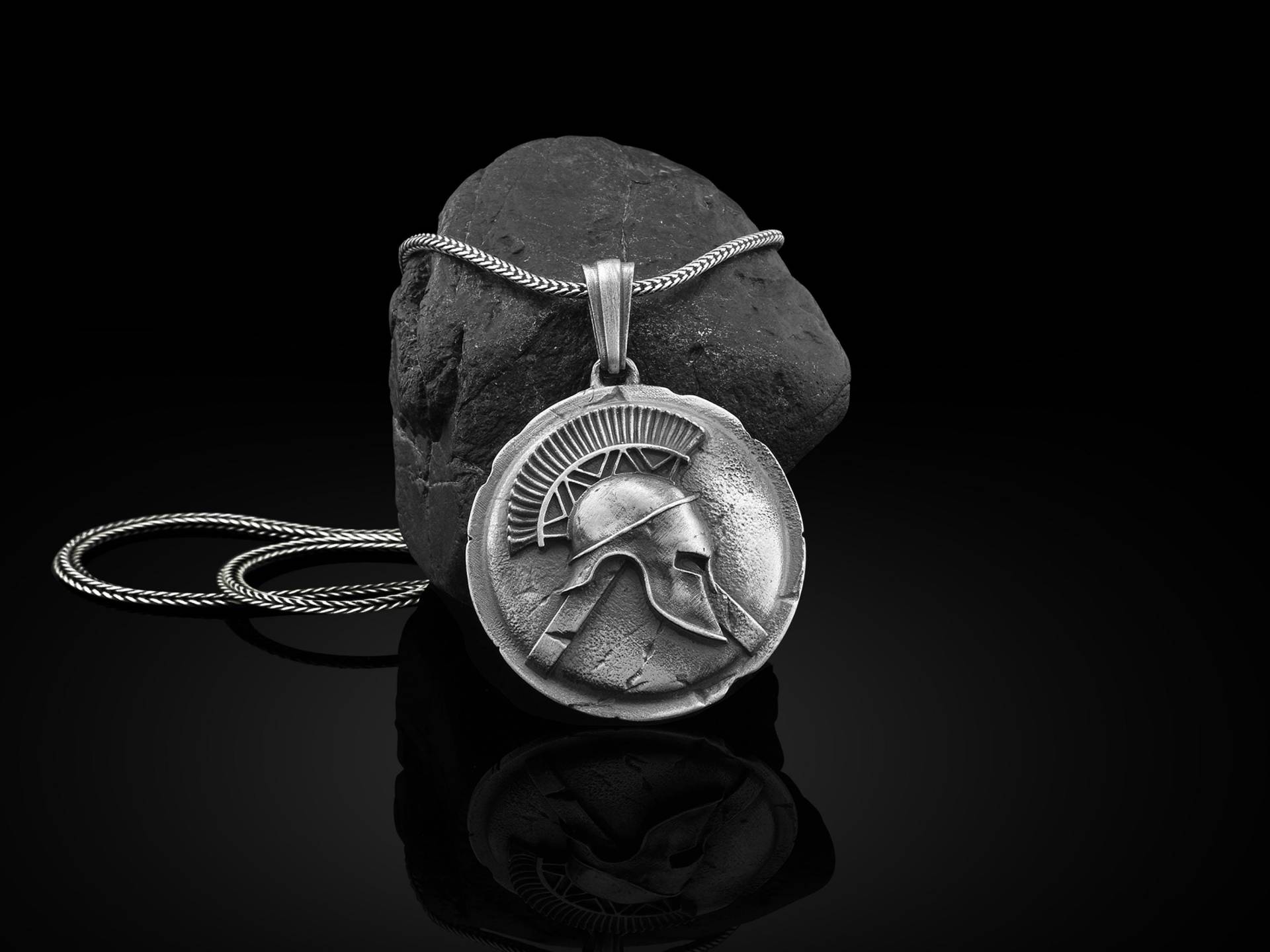 Spartan Helm Handgemachte Silber Halskette, Schmuck, Herren Sterling Anhänger, Antiken Griechenland Geschenk von BySilverStone