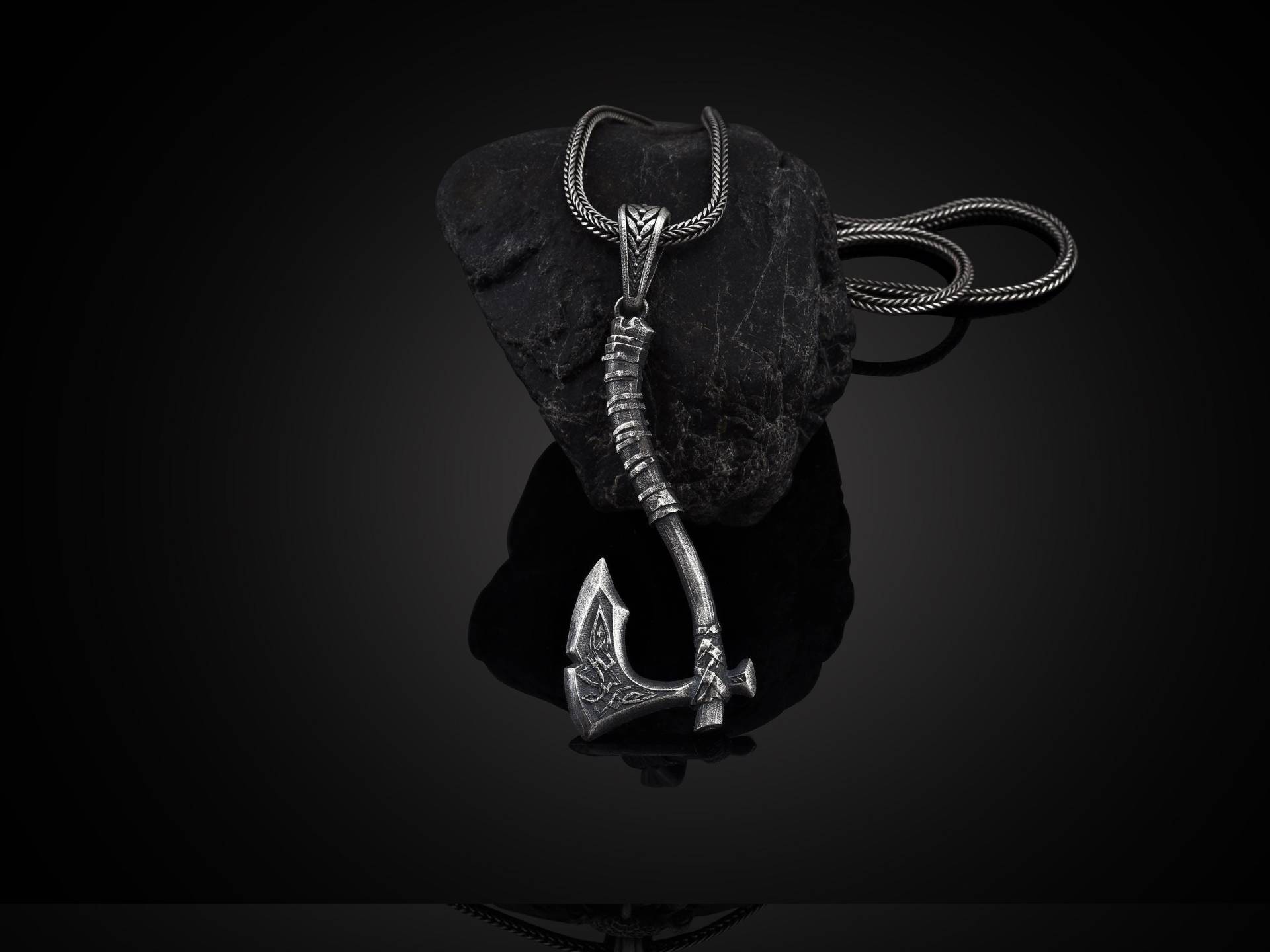 Wikinger Axt Halskette, Herren Anhänger, Geschenk Für Männer von BySilverStone