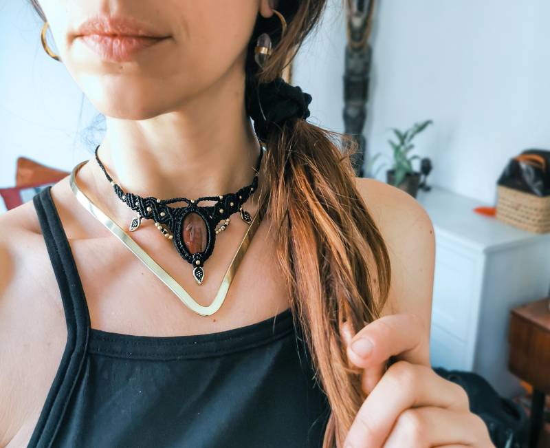 Goldene Schlangen-Drehmomenthalskette - Dreieckiger Wickelhalsreif Massive Drahthalskette Mit Spikes-Form Stapelbare Und Geschichtete Halsketten von BySinuhe