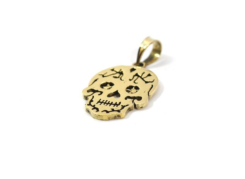 Schädel Anhänger, Katrina Gothic Schmuck, Präparierter Knochen, Steampunk, Punk Männer Halskette, Brutalist Stil, Alternativ von BySinuhe