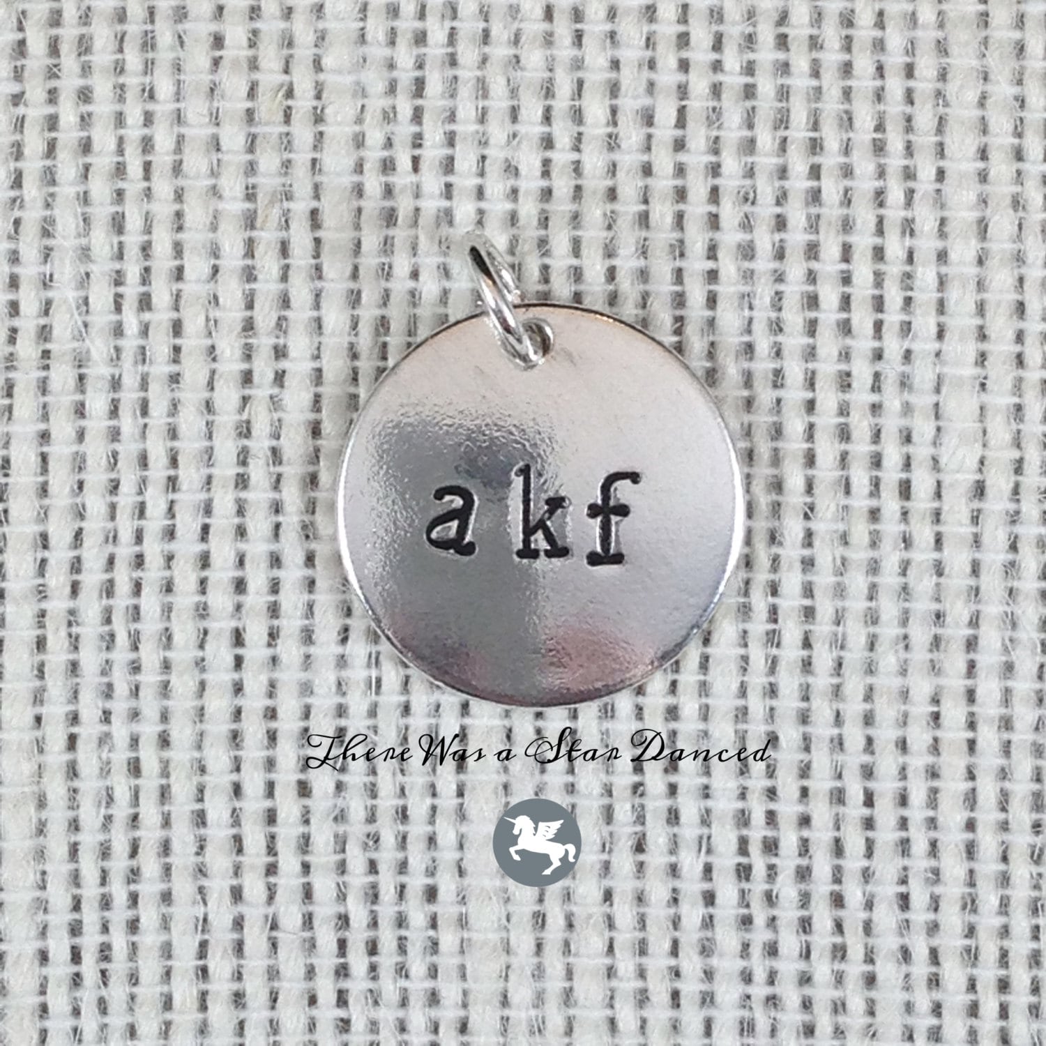 Akf - Always Keep Fighting Runder Sterling Silber Anhänger #akf Spn Supernatural .935 Argentium Akf - Always Keep Fighting Runder Sterling Silber Anhänger #akf Spn Supernatural .935 Argentium von ByTheStar