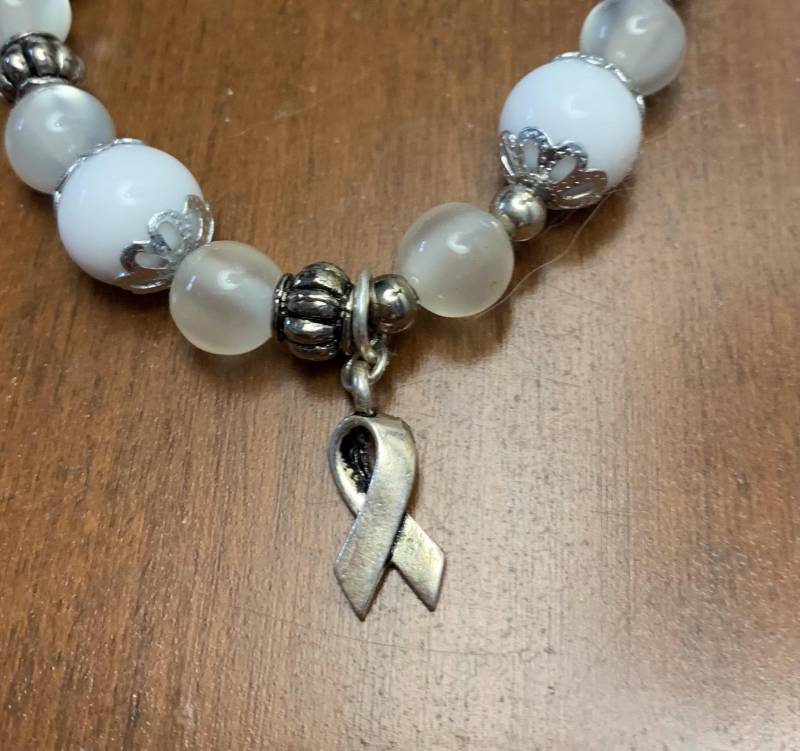 Lung Cancer Awareness Stretch Armband von ByUniqueDesign