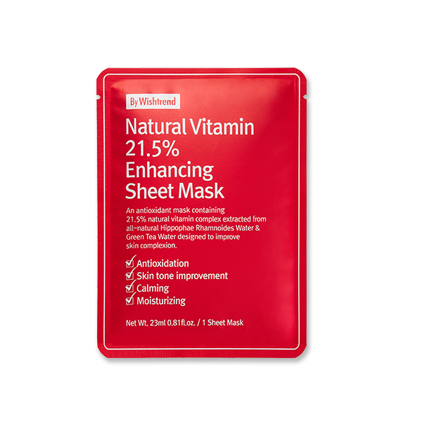 By Wishtrend - Natural Vitamin 21.5% Enhancing Sheet Mask - 1er By Wishtrend - Natural Vitamin 21.5% Enhancing Sheet Mask - 1er von ByWishtrend